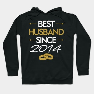 'Best Husband Since 2014' Sweet Wedding Anniversary Gift Hoodie